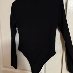 Zara Black Long Sleeve Bodysuit